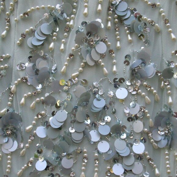 MAC DUGGAL 94151 Green Embellished One Shoulder Trumpet Gown with Flower - Picture 8 of 13